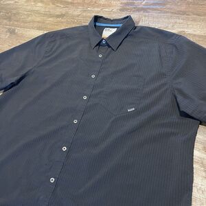 5.11 Tactical Mens Shirt Size XL Black Aerial Short Sleeve Snap Button Front